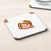 Dessous-de-verre princesse emoji (Côté gauche)