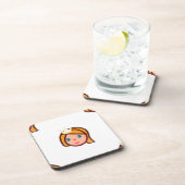 Dessous-de-verre princesse emoji (Côté Droit)