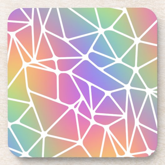 Dessous-de-verre prisme synapse net - toile arc-en-ciel : (Devant)