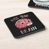 Dessous-de-verre Professeur Kiss Your Brain (Côté gauche)