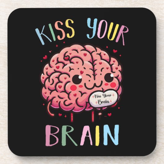 Dessous-de-verre Professeur Kiss Your Brain (Devant)
