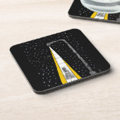 Dessous-de-verre Promenade nocturne d'hiver (Côté gauche)