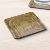 Dessous-de-verre Promenade percée de colonnes à l'intérieur de l'Am (Côté gauche)