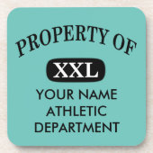 Dessous-de-verre Propriété de XXL Votre nom (Devant)