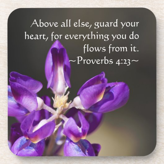 Dessous-de-verre Proverbes 4:23 (Devant)