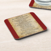 Dessous-de-verre Psalm 23 { NHEB version.} (Côté gauche)