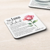 Dessous-de-verre Psaume 23 Le Seigneur est ma Fleur berger (Côté gauche)