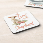Dessous-de-verre Psaumes 23 Le Seigneur Est Mon Pasteur Foi Chrétie (Côté gauche)
