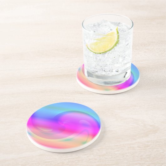 Dessous de verre psychédélique (Côté)