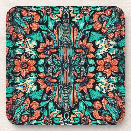 Dessous-de-verre Psychédélique hawaïenne (Devant)