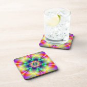 Dessous de verre psychédéliques floraux (Côté Droit)