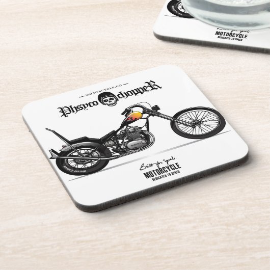 Dessous de verre Psycho Chopper | Ensemble de Dess (Côté gauche)