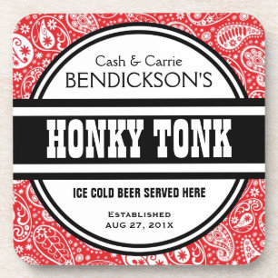 Dessous-de-verre Pub fait sur commande de Tonk de Honky de Paisley