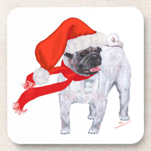 Dessous-de-verre Pug de Christmas