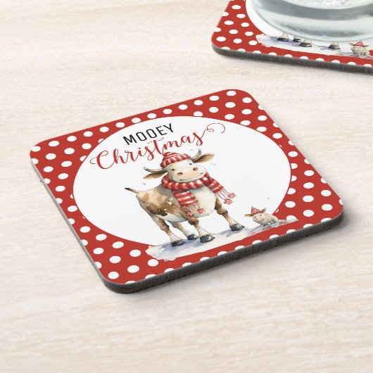 Dessous-de-verre Pun de vache de Noël (Côté gauche)