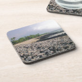 Dessous-de-verre PunaluGu Plage de sable noir Hawaii Big Island (Côté gauche)