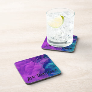 Dessous-de-verre Purple et Blue Digital Smoke