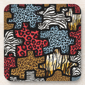Dessous-de-verre Puzzle Rockabilly Impression Animale RAB
