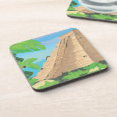 Dessous-de-verre Pyramide aztèque (Côté gauche)