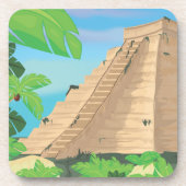 Dessous-de-verre Pyramide aztèque (Devant)