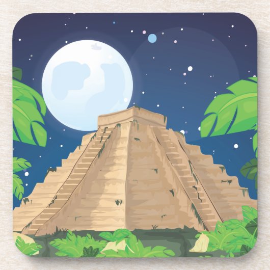 Dessous-de-verre Pyramide aztèque (Devant)
