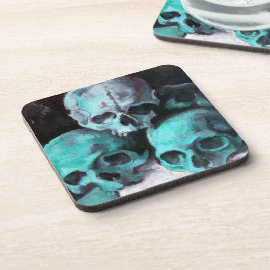 Dessous-de-verre Pyramide des crânes après Cézanne (Côté gauche)