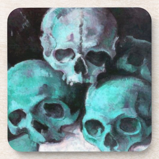 Dessous-de-verre Pyramide des crânes après Cézanne (Devant)