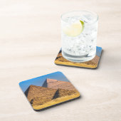 Dessous-de-verre Pyramides Beverage Coaster (Côté Droit)