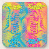 Dessous-de-verre PYTHON - moderne fractale décorative - (Devant)