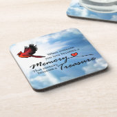 Dessous-de-verre Quand quelqu'un que vous aimez, cardinal (Côté gauche)