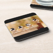 Dessous-de-verre Quatre Chickadees mignons (Côté gauche)