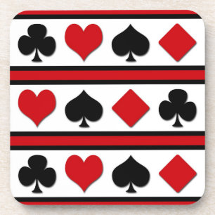 Dessous-de-verre Quatre combinaisons de cartes