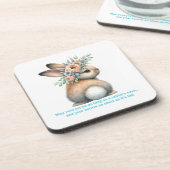 Dessous-de-verre Que votre joie soit aussi longue que les oreilles  (Côté gauche)