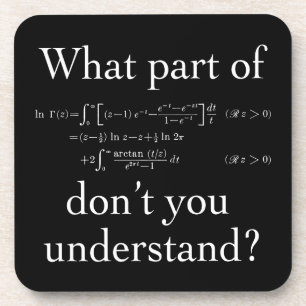 Dessous-de-verre Quelle partie de... Blanc sur foncé