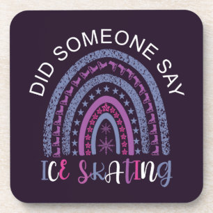 Dessous-de-verre Quelqu'un a dit patinage sur glace