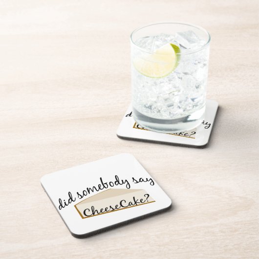 Dessous-de-verre Quelqu'Un Dit Cheesecake ? (Côté Droit)