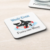 Dessous-de-verre Quoi qu'il flotte votre baleine 2 (Côté gauche)