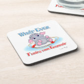 Dessous-de-verre Quoi qu'il flotte votre bébé éléphant (Côté gauche)