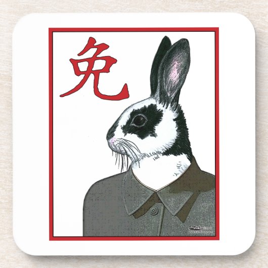 Dessous-de-verre Rabbit de fête (Devant)