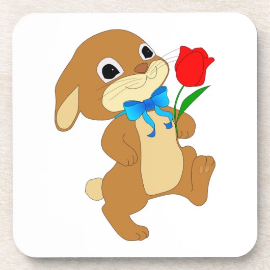 DESSOUS-DE-VERRE RABBIT EN AMOUR (Devant)
