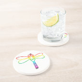 Dessous de verre Rainbow Dragonfly (Côté)
