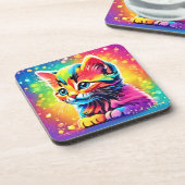 Dessous-de-verre Rainbow Kitten Dream (Côté gauche)