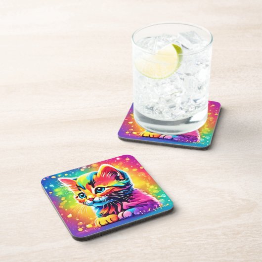 Dessous-de-verre Rainbow Kitten Dream (Côté Droit)