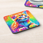 Dessous-de-verre Rainbow Kitten Dreams (Côté gauche)
