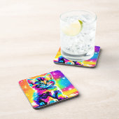 Dessous-de-verre Rainbow Kitten Portrait (Côté Droit)