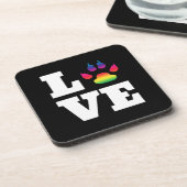 Dessous-de-verre Rainbow paw (Côté gauche)