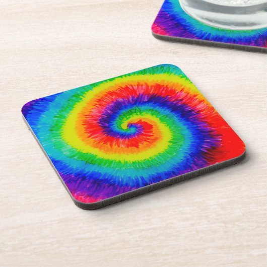 Dessous-de-verre Rainbow Tie-Dye Alcohol (Côté gauche)