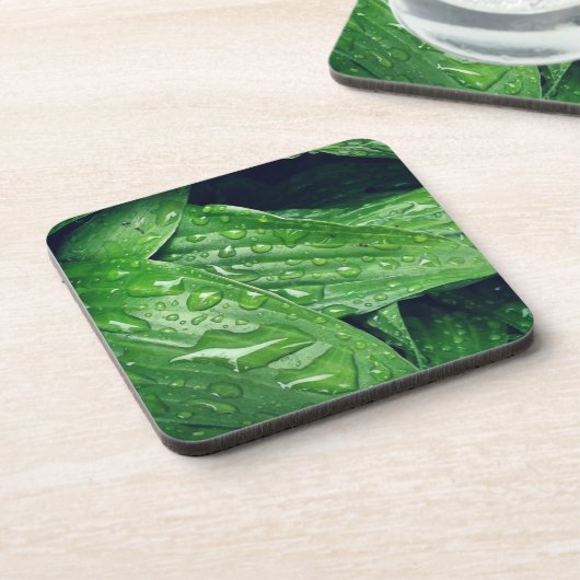 Dessous-de-verre Rainy Day Hosta Feuille (Côté gauche)