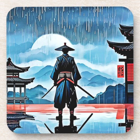 Dessous-de-verre Rainy Samurai : Veillée silencieuse (Devant)