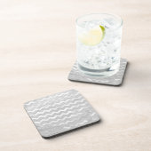 Dessous-de-verre Rainy Sky Grey Chevron Motif (Côté Droit)